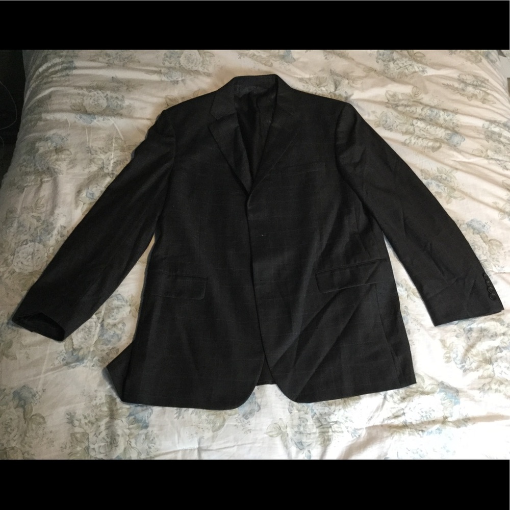 BURBERRY LONDON Checker Fall Sportcoat-Char/Purple